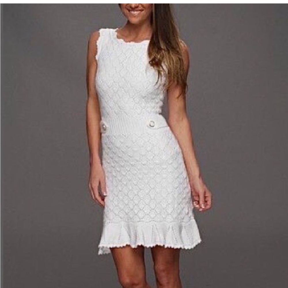 Lilly Pulitzer white crochet dress xs